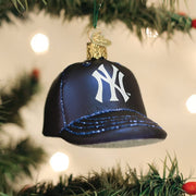 Old World Christmas Yankees Baseball Cap Ornament