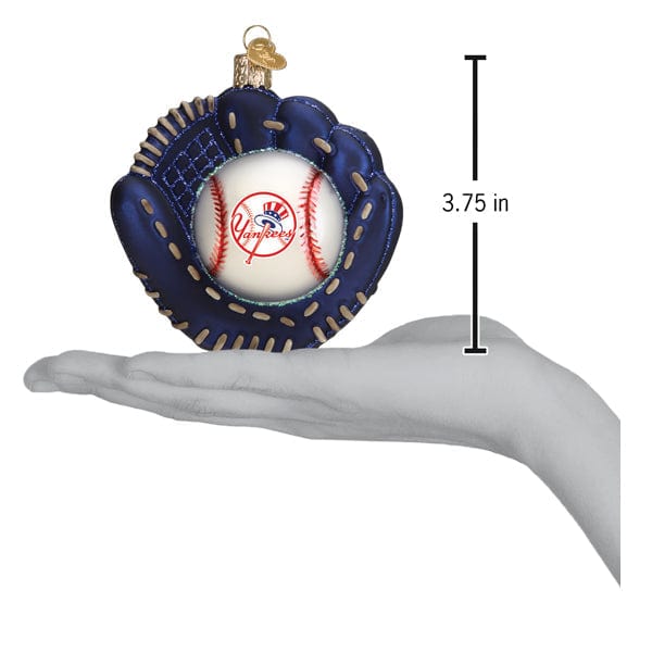Old World Christmas Yankees Baseball Mitt Ornament