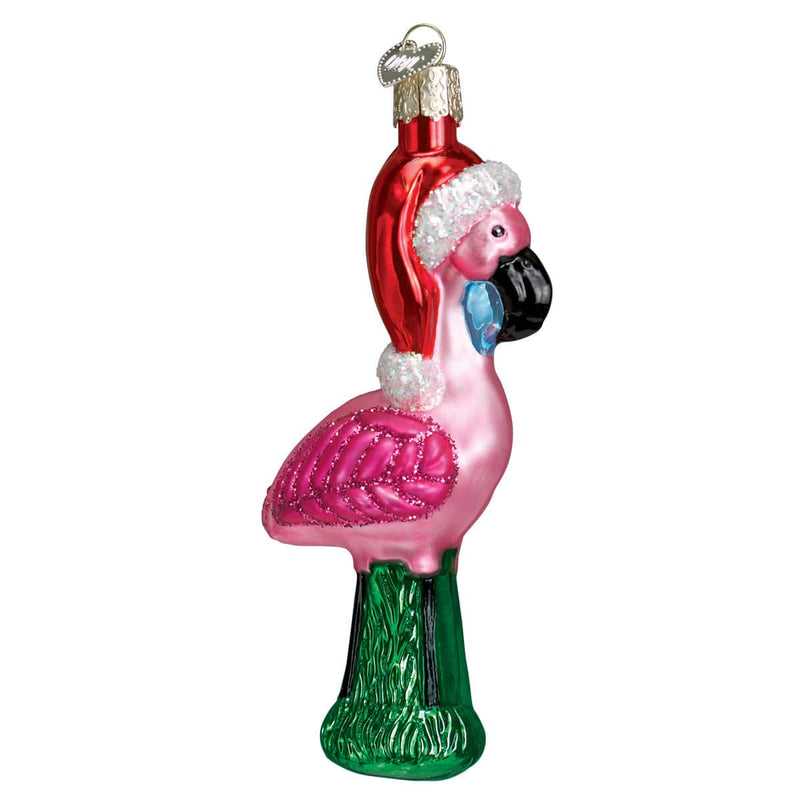 Old World Christmas Yard Flamingo Ornament