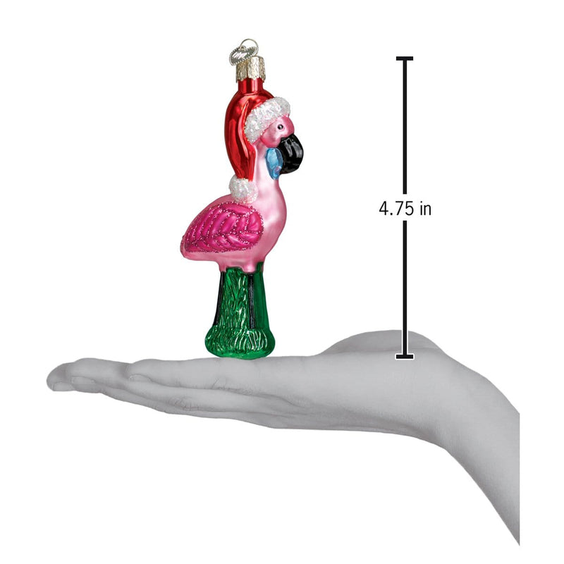 Old World Christmas Yard Flamingo Ornament