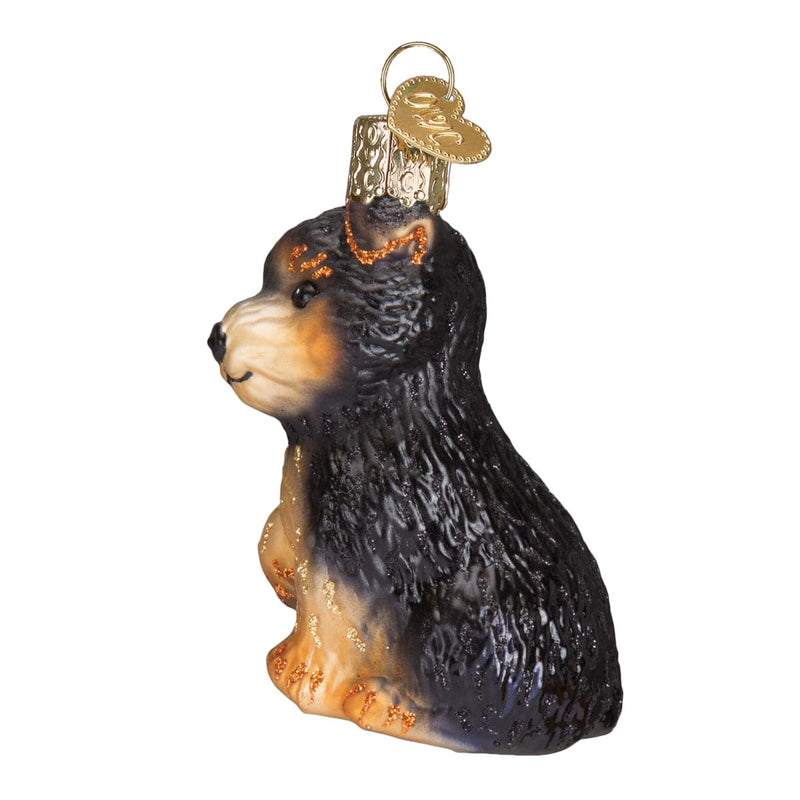 Old World Christmas Yorkie Puppy Ornament