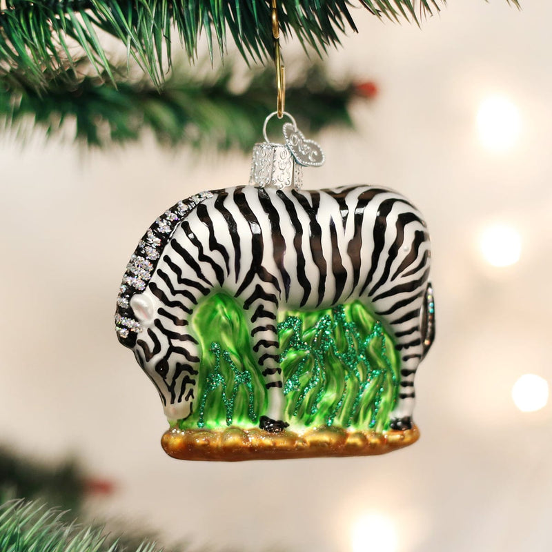 Old World Christmas Zebra Ornament