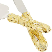 OLIVIA RIEGEL® Cake Server Preen Dessert Serving Set - Gold