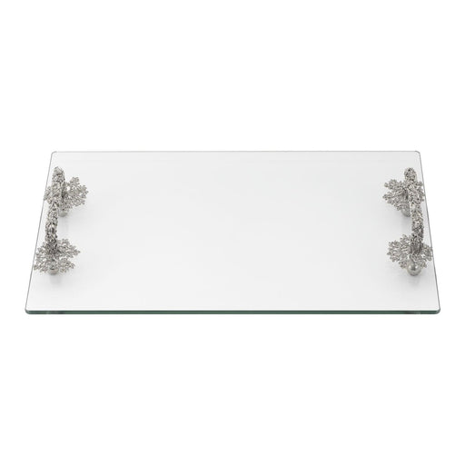 OLIVIA RIEGEL® Decorative Trays Isadora Glass Tray - Silver