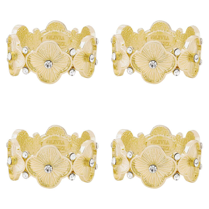 OLIVIA RIEGEL® Napkin Rings Clover Napkin Ring (Set of 4)