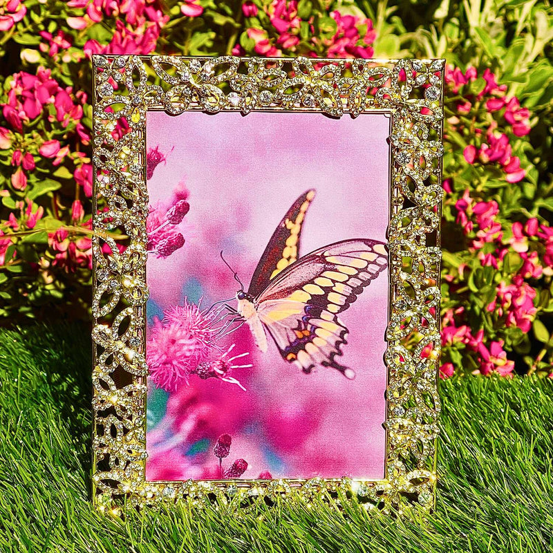 OLIVIA RIEGEL® Picture Frames Papillon with Crystals 4" x 6" Frame