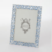 OLIVIA RIEGEL® Picture Frames Silver Papillon with Lt Sapphire Crystals 5" x 7" Frame