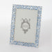 OLIVIA RIEGEL® Picture Frames Silver Papillon with Lt Sapphire Crystals 5" x 7" Frame