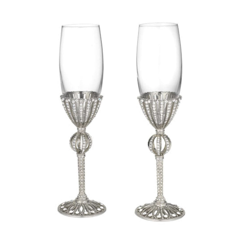 Olivia Riegel Silver Emerson Flute Set of 2