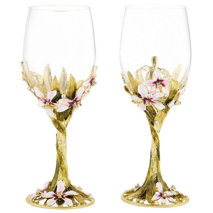 OLIVIA RIEGEL® Stemware Orchid Delight Wine Glass (Set of 2)