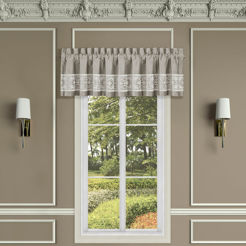Opulence Champagne Window Straight Valance