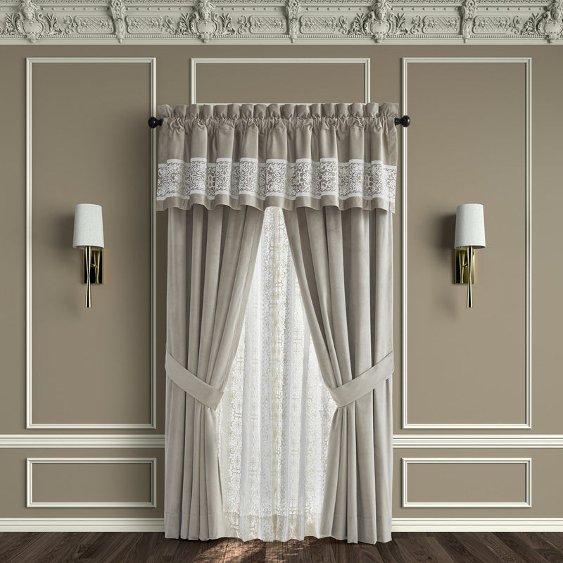 Opulence Champagne Window Straight Valance