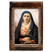 Oremus Mercy Lady of Seven Sorrows Retablo     (MOQ 1)