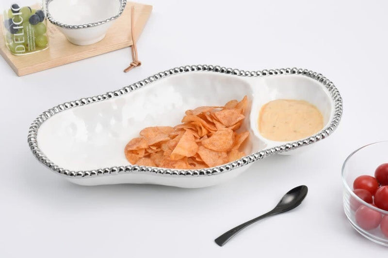 Pampa Bay Bowls 2 Section Serving Piece