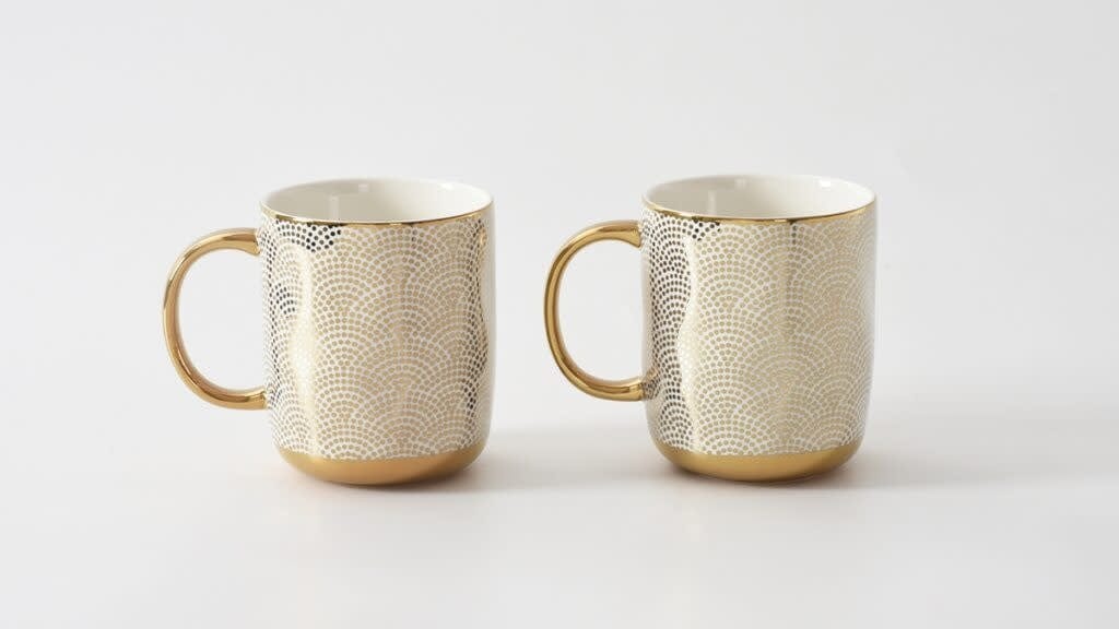 Pampa Bay Set of 2 Dotted Mugs