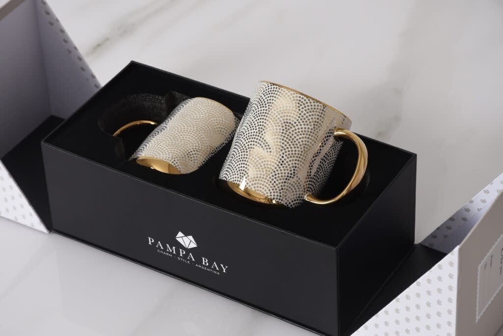 Pampa Bay Set of 2 Dotted Mugs