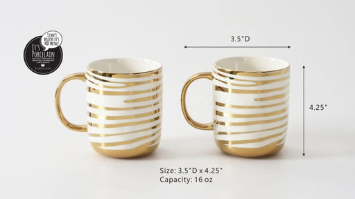 Pampa Bay Set of 2 Striped Mugs