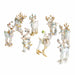 Patience Brewster Figurines Moonbeam Reindeer Mini Ornaments Set/8 by Patience Brewster