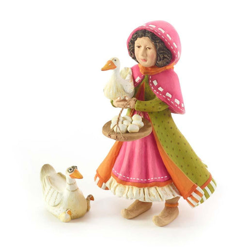 Patience Brewster Figurines Nativity Girl with Duck Figures by Patience Brewster