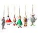 Patience Brewster Patience Brewster Christmas Mini Cat Ornaments, Set of 6 by Patience Brewster