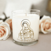 Pax Rosa Immaculate Heart of Mary Candle