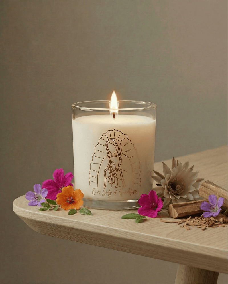 Pax Rosa Our Lady of Guadalupe Candle