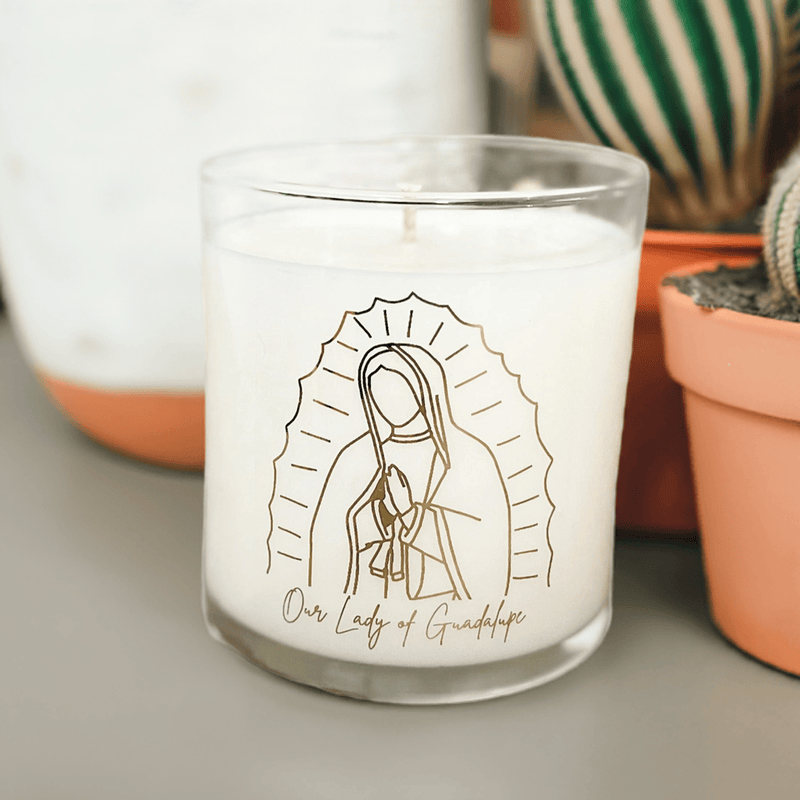 Pax Rosa Our Lady of Guadalupe Candle