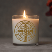 Pax Rosa Saint Benedict Medal Candle