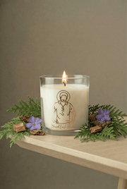 Pax Rosa Saint Carlo Acutis Candle