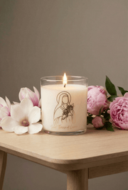Pax Rosa Saint Therese of Lisieux Candle