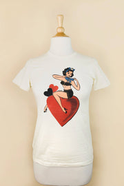 Quirks! All My Love Fitted Tee in Ivory