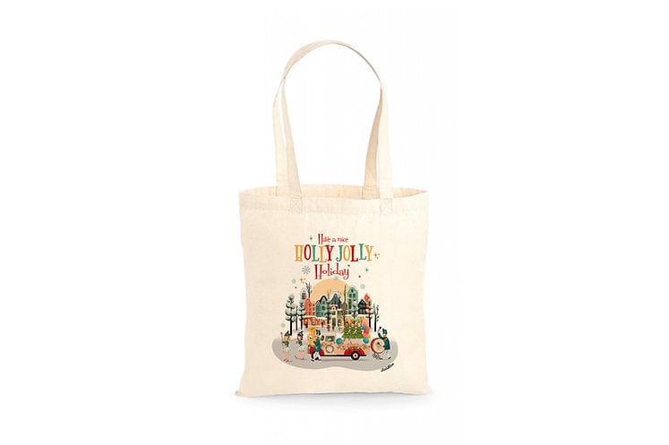 Quirks! Apparel & Accessories Holly Jolly Holiday Tote Bag by Laliblue