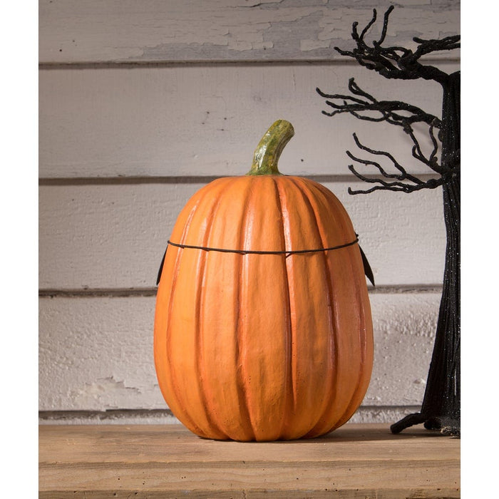 Quirks! Bethany Lowe Halloween Bat Masquerade Pumpkin by Bethany Lowe Designs