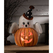 Quirks! Bethany Lowe Halloween Boo Ghost Jack-O-Lantern by Bethany Lowe Designs