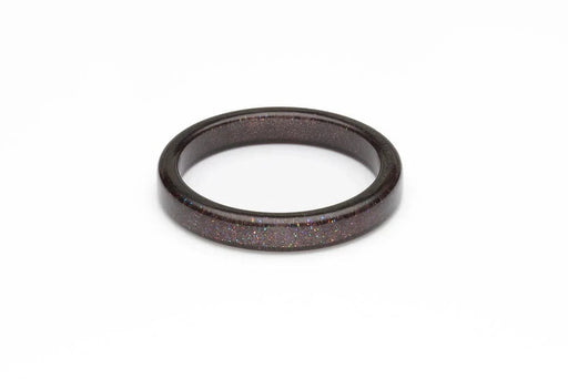 Quirks! bracelet Gunmetal Glitter Bangle by Splendette