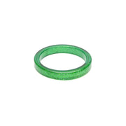 Quirks! bracelet Leaf Green Glitter Bangle by Splendette