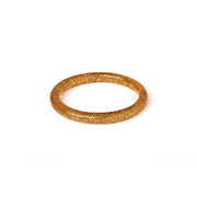 Quirks! bracelet Narrow Pale Gold Glitter Bangle by Splendette