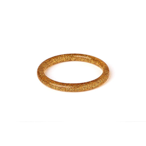 Quirks! bracelet Narrow Pale Gold Glitter Bangle by Splendette