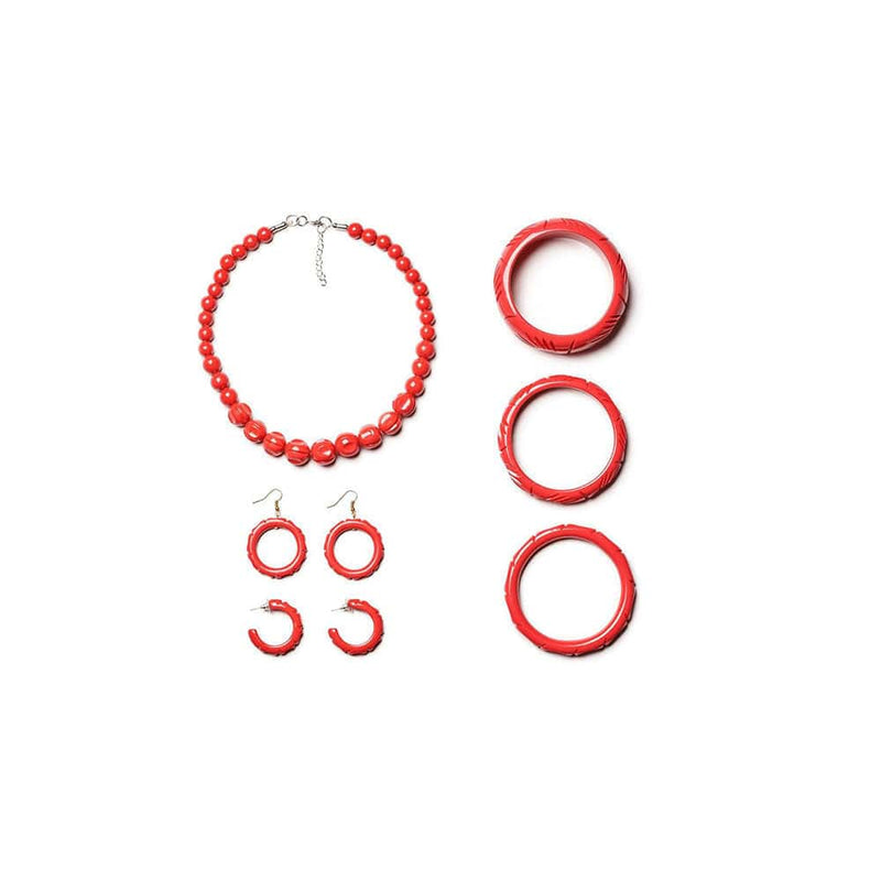 Quirks! Bracelets Midi Hibiscus Heavy Carve Bangle by Splendette