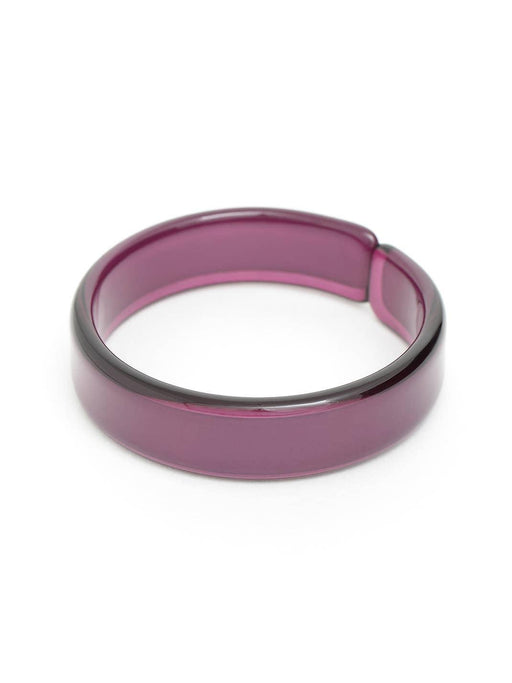 Quirks! Bracelets Party Resin Acrylic Stacking Bangle Bracelet PLUM