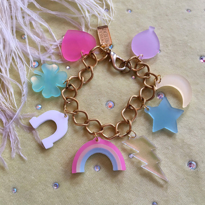 Quirks! Bracelets Pastel Lucky Charms Charm Bracelet