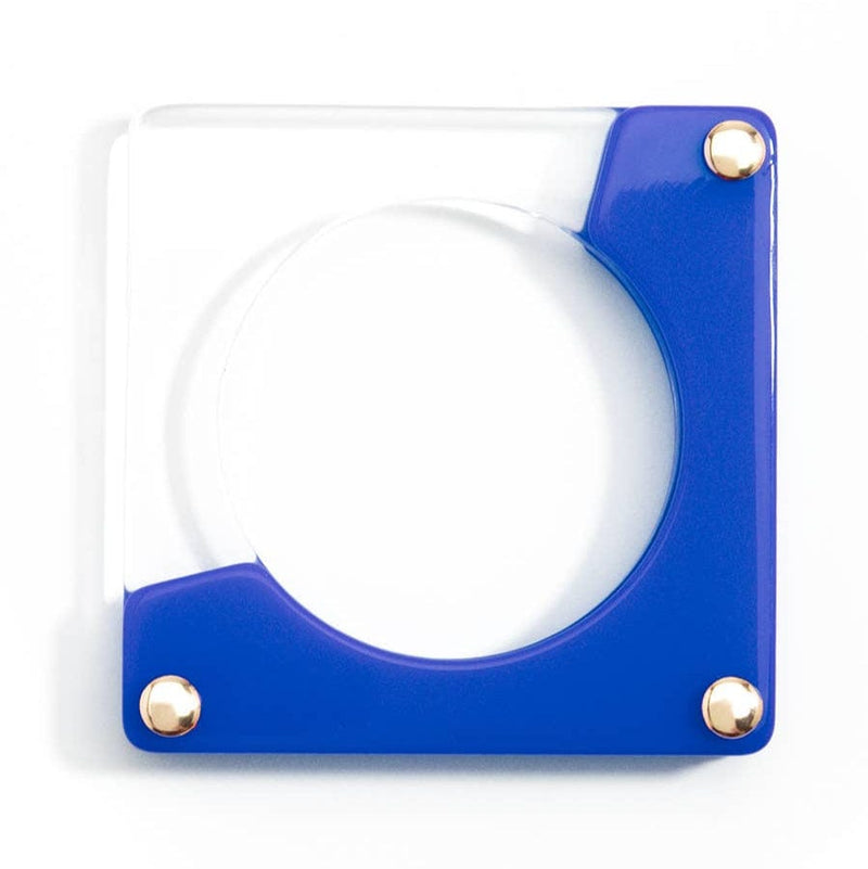 Quirks! Bracelets Resin Square Bangle - COBALT