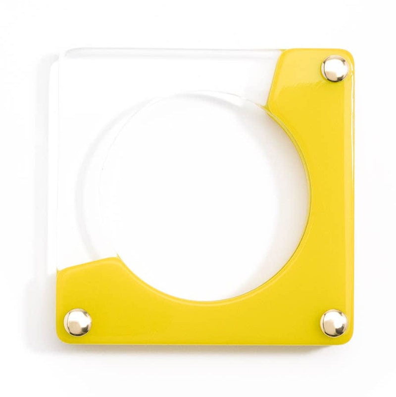 Quirks! Bracelets Resin Square Bangle - YELLOW