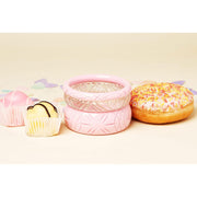 Quirks! Bracelets Wide Baby Pink Heavy Carve Bangle by Splendette