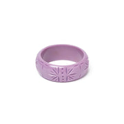 Quirks! Bracelets Wide Heather Heavy Carve Bangle by Splendette