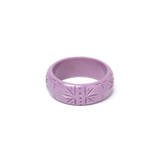 Quirks! Bracelets Wide Heather Heavy Carve Bangle by Splendette