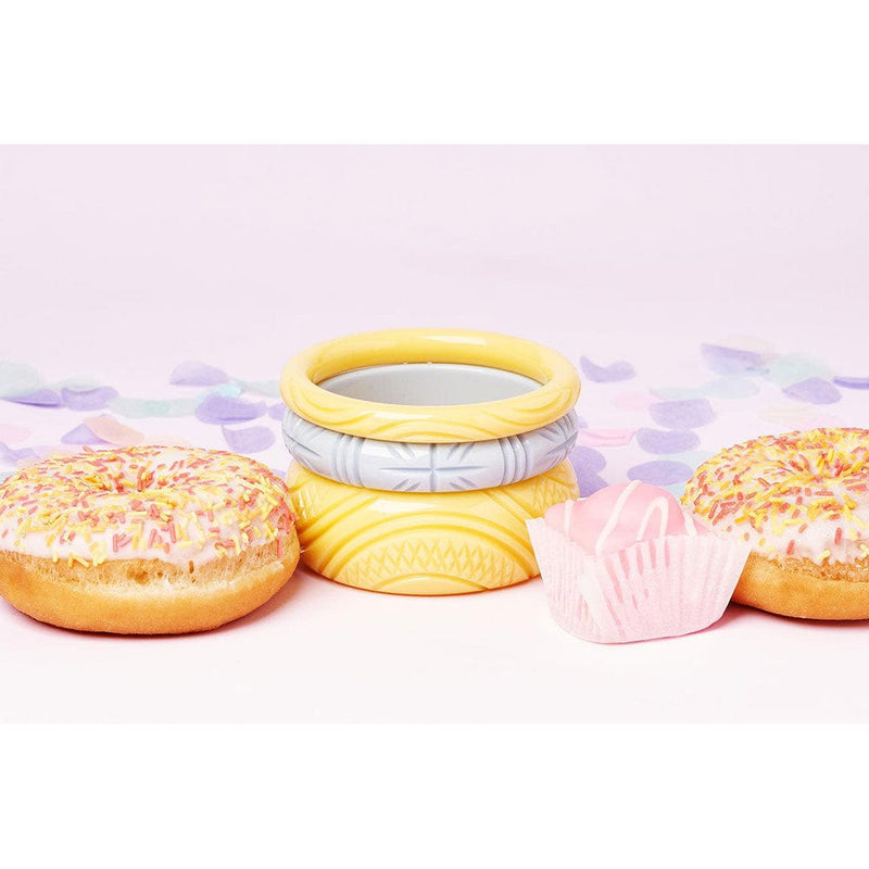 Quirks! Bracelets Wide Lemon Heavy Carve Bangle by Splendette