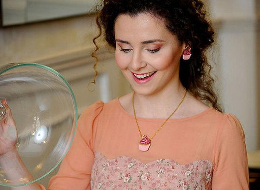 Quirks! Brooches & Lapel Pins Muffin Earrings by Laliblue