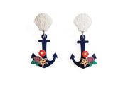 Quirks! Brooches & Lapel Pins Nautical Anchor Earrings by Laliblue