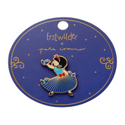 Quirks! Brooches White as Snow Enamel Pin by Erstwilder x Pete Cromer